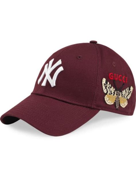 gucci baseball hat with ny yankees patch|More.